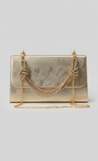 Clutch Hand Bag in Gold