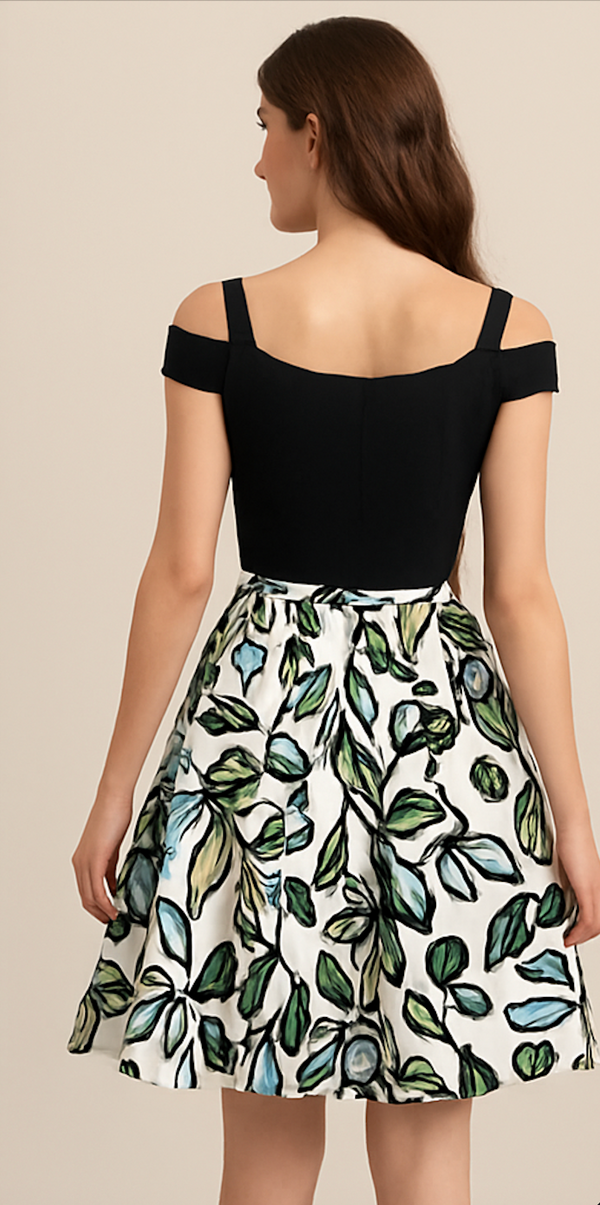 Floral Print A-Line Dress
