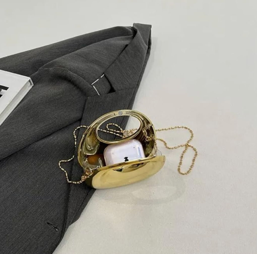 Metal Mini bag in Gold