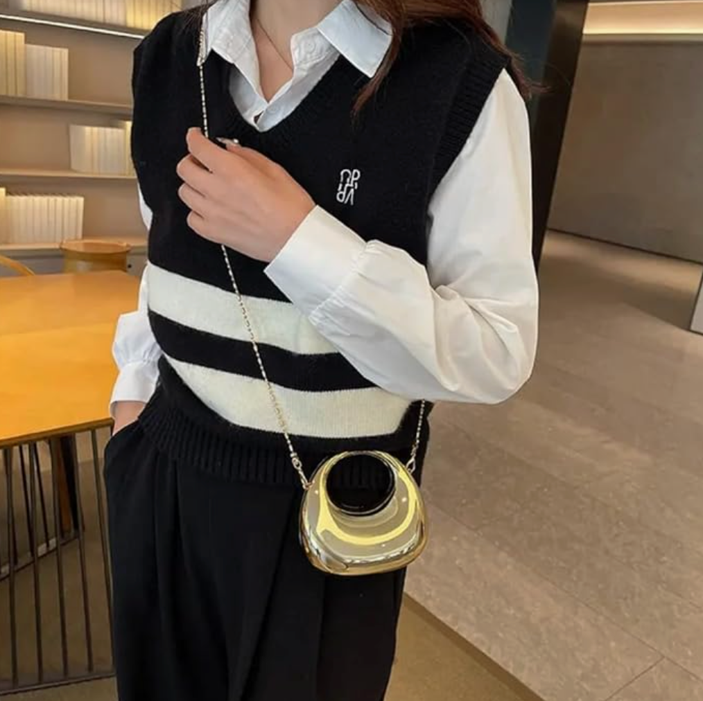 Metal Mini bag in Gold