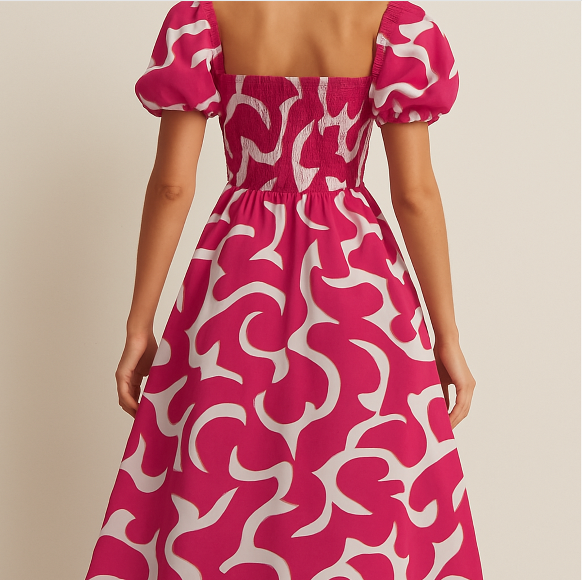Pink Printed Dress