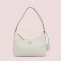 Nylon Soft hand Bag in White